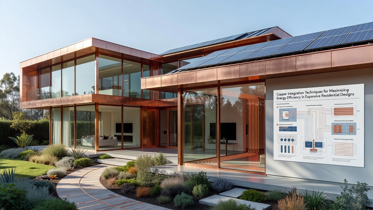 Detailed view of copper heat exchangers and wiring in a residential energy system