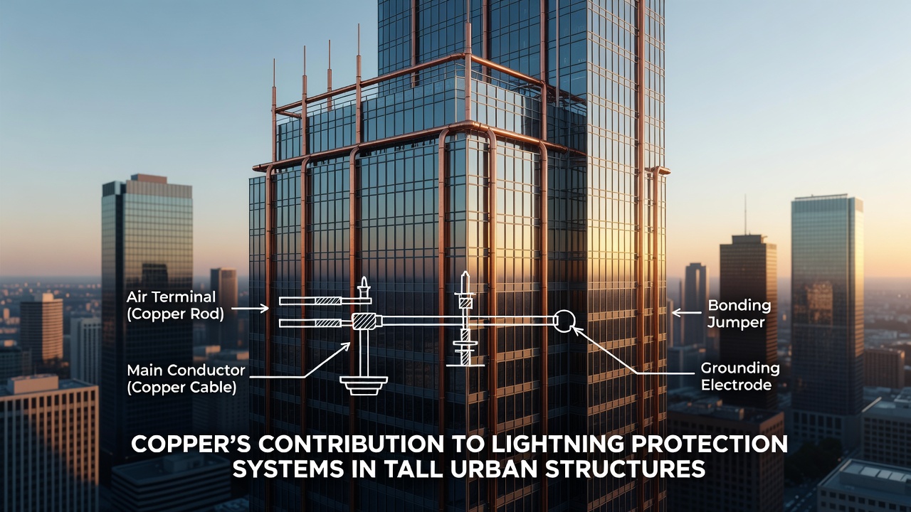 Copper's Contribution to Lightning Protection Systems in Tall Urban Structures